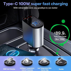 ๐Retractable Car Charger