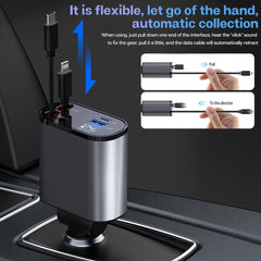 ๐Retractable Car Charger