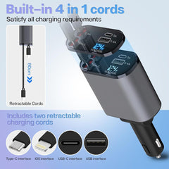 ๐Retractable Car Charger