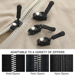 Universal Screw Fix Removable Zippers (Pack of 10)