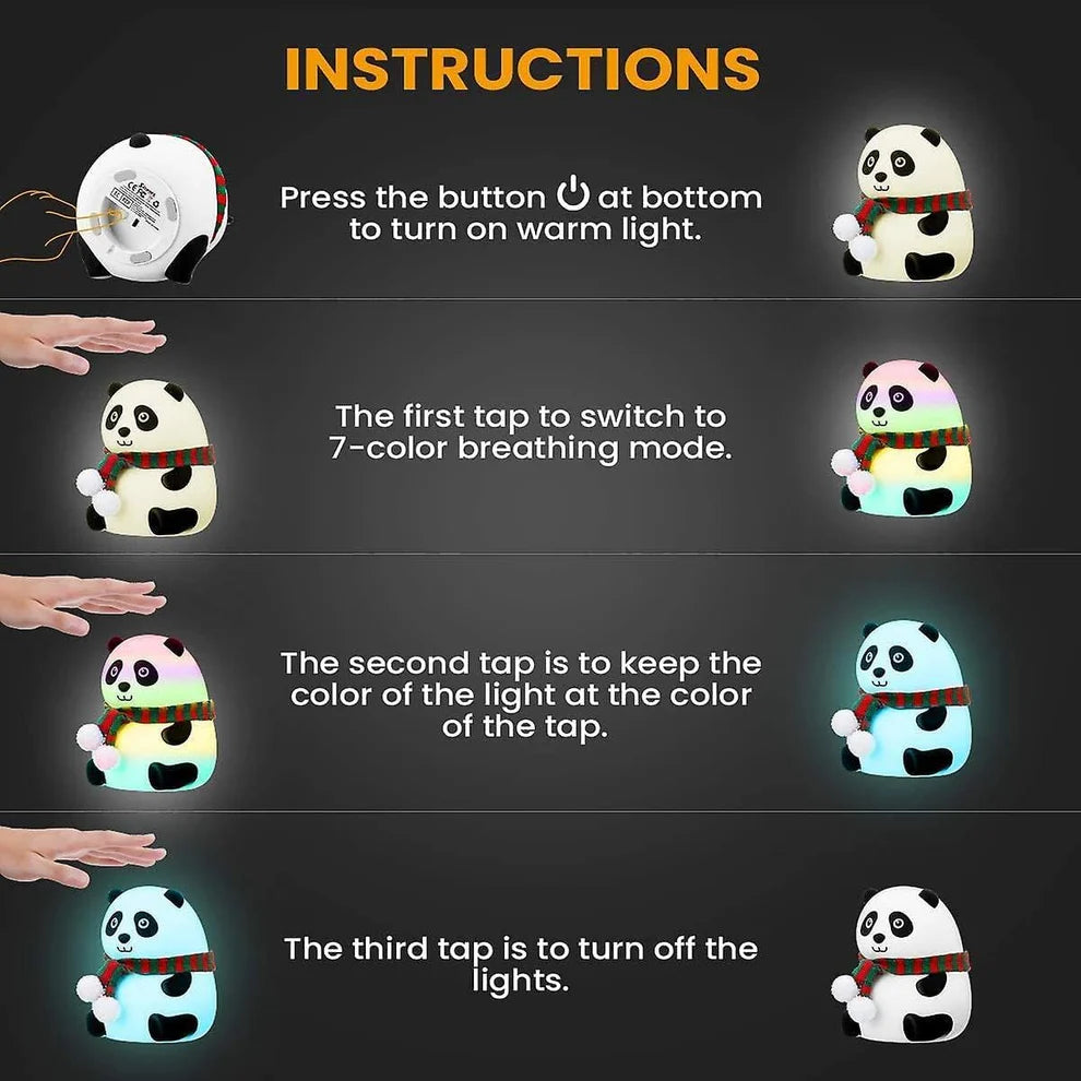 Crazy Panda Night Lamp