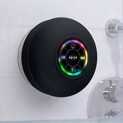 Waterproof Shower Suction Speaker with LED Light