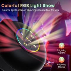 Waterproof Shower Suction Speaker with LED Light